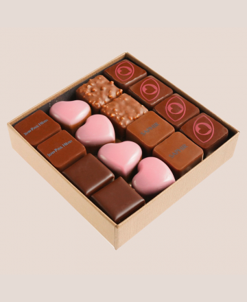 Chocolats cœurs fête des mères