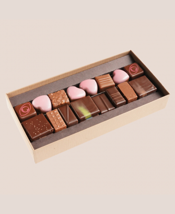 Boite de chocolats cœur fête des mères