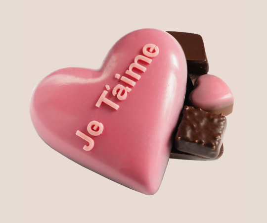 Cœur en chocolat Je t'aime Fête des Mères Cœur en chocolat Je t'aime Fête des Mères