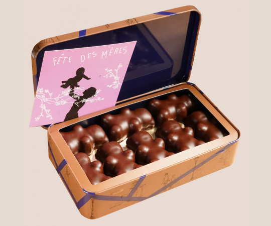 Oursons guimauve vanille chocolat noir Oursons guimauve vanille chocolat noir