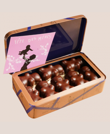 Oursons guimauve vanille chocolat noir