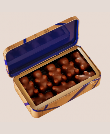 Oursons guimauve vanille chocolat noir