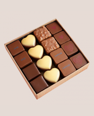 Chocolats cœurs fête des mères