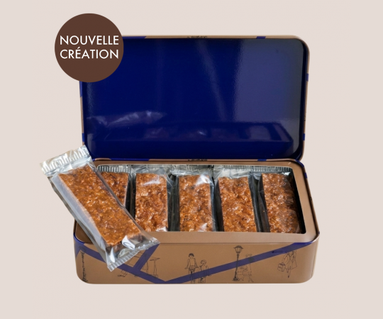 Barres croquantes sablé et chocolat