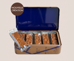 Barres croquantes sablé et chocolat