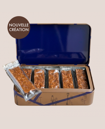 Barres croquantes sablé et chocolat