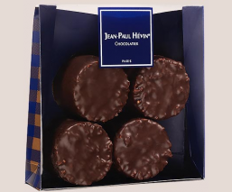 sachet 4 rochers praliné chocolat noir