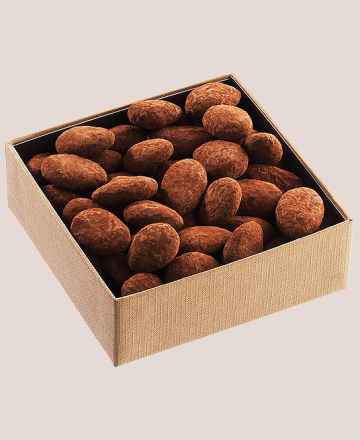 Carré Or amandes torréfiées poudre de cacao
