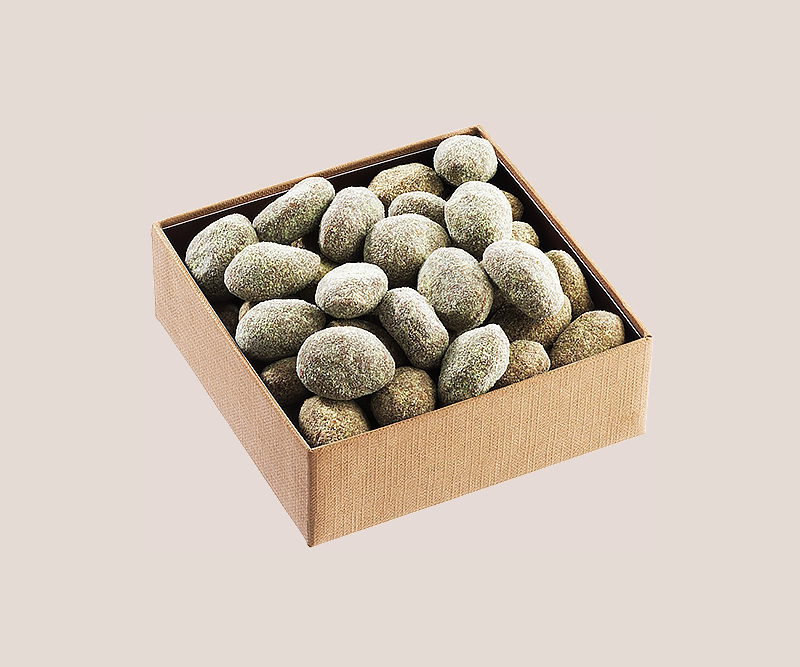 golden square almonds duja pistachio
