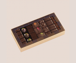 Boite chocolats noirs assortis 260g