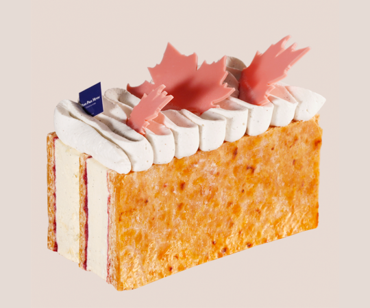 Gâteau glacé "Belles feuilles"