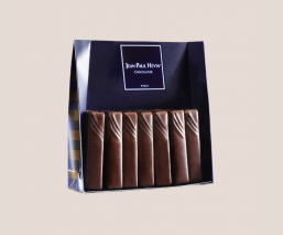 Bag of dark chocolate pistachio bars