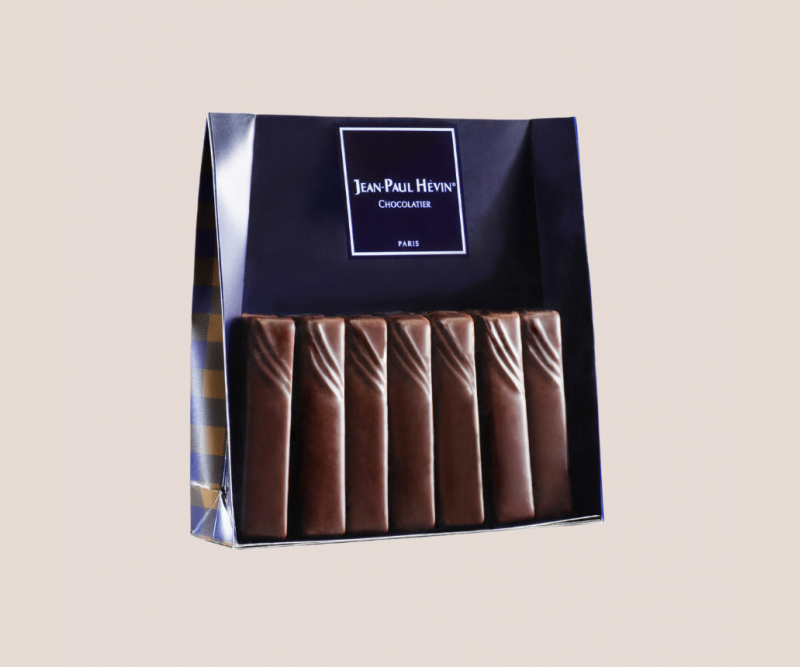 Bag of dark chocolate pistachio bars