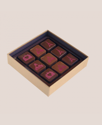 Boîte Saint Valentin 9 chocolats