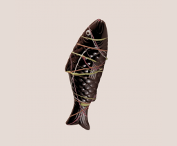 poisson en chocolat noir 16cm Pâques 2024