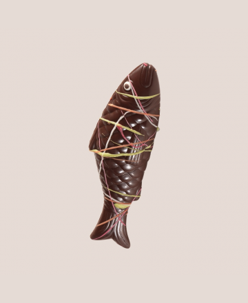 poisson en chocolat au lait 16cm Pâques 2024