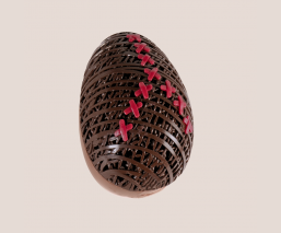 œuf de Pâques en chocolat au lait 2024 - 10cm