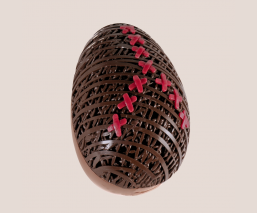 œuf de Pâques en chocolat au lait 2024 - 12.5cm